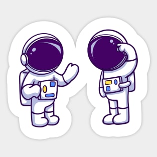 Astronaut Chatting Talking Sticker